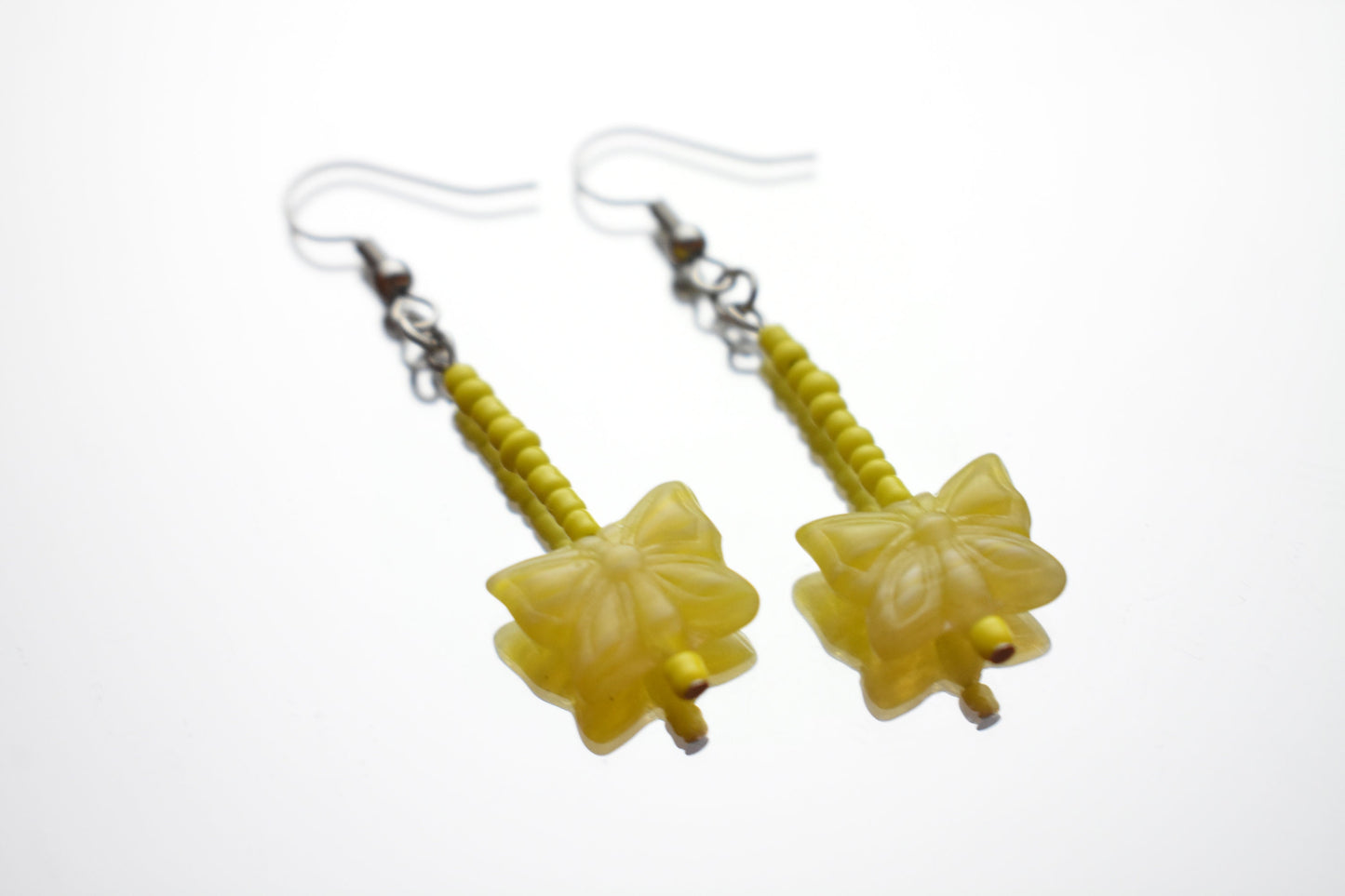 Ceramic Butterfly Bead Earrings