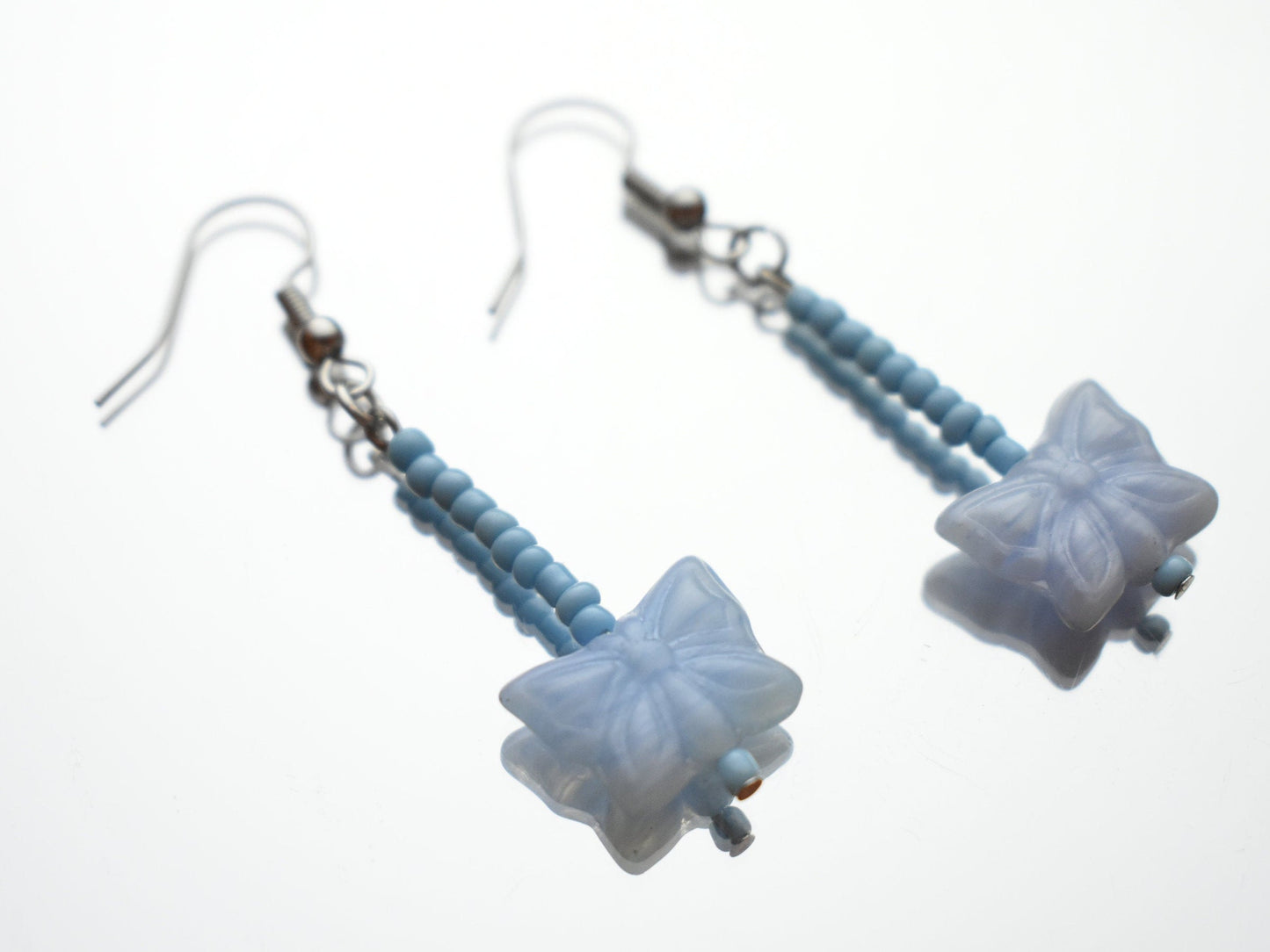 Ceramic Butterfly Bead Earrings