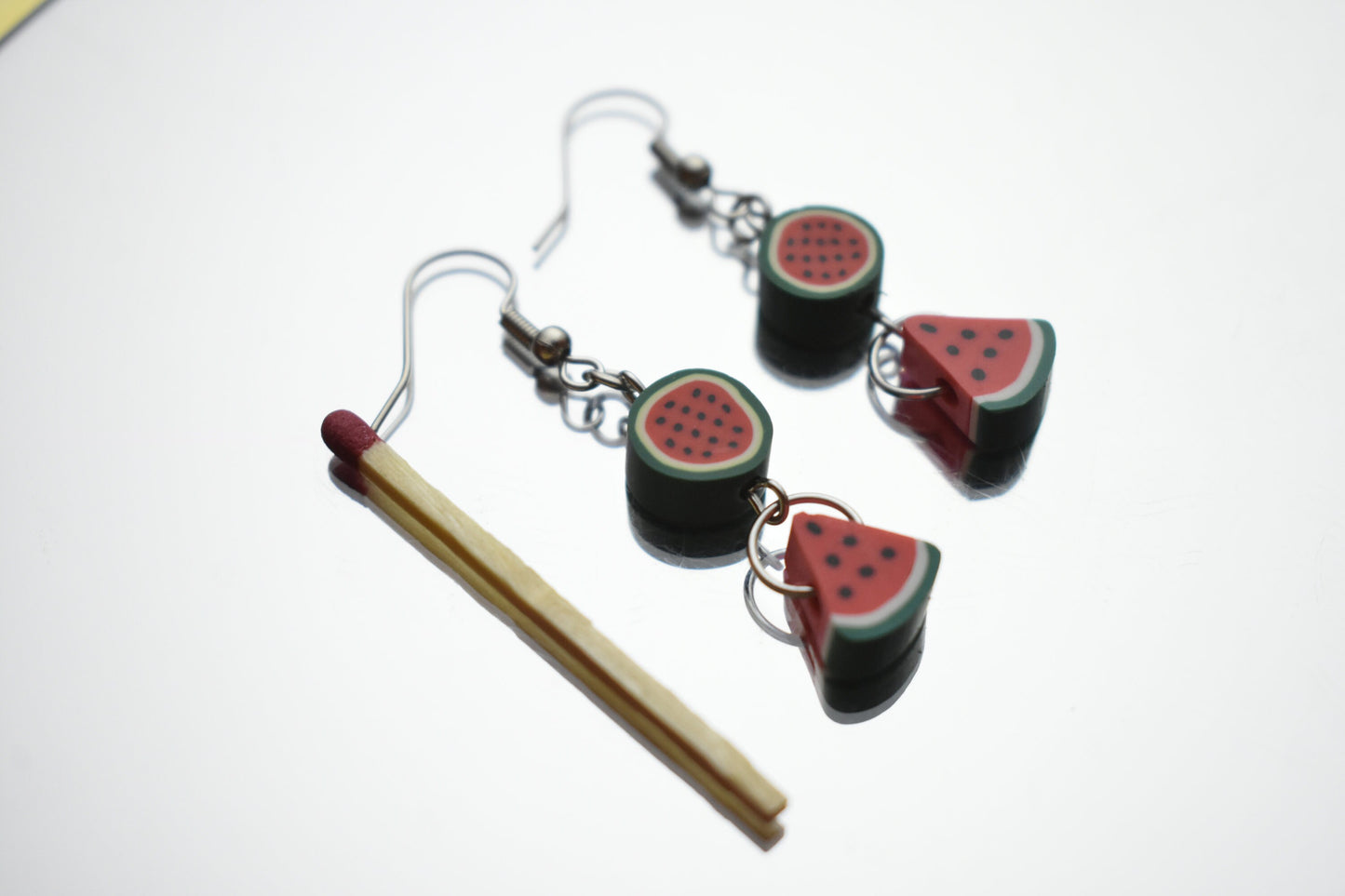 Watermelon Slice Earrings