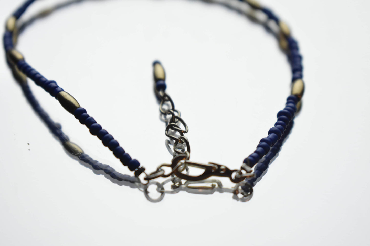 Silver and Blue Bracelet