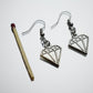 Diamond Charm Earrings