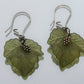 Wine Leaf Earrings