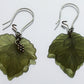 Wine Leaf Earrings