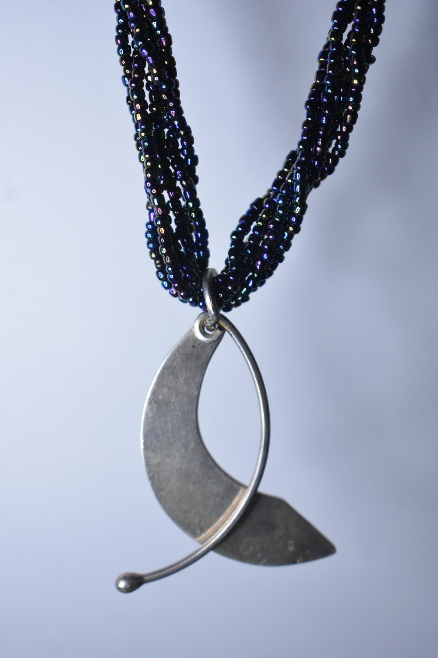 Crescent Moon Galaxy Necklace