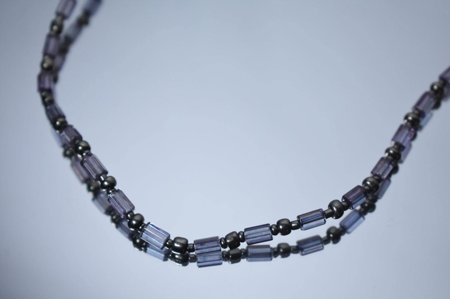 Purple Gunmetal Necklace