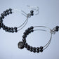 Hematite Spider Hoops