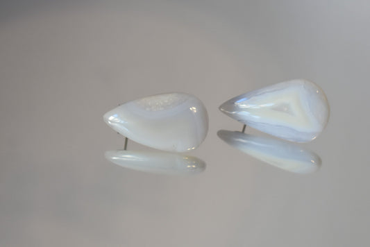 Blue Lace Agate Earrings