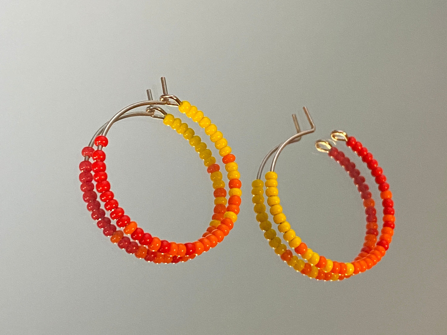 Asymmetrical Fire Hoops