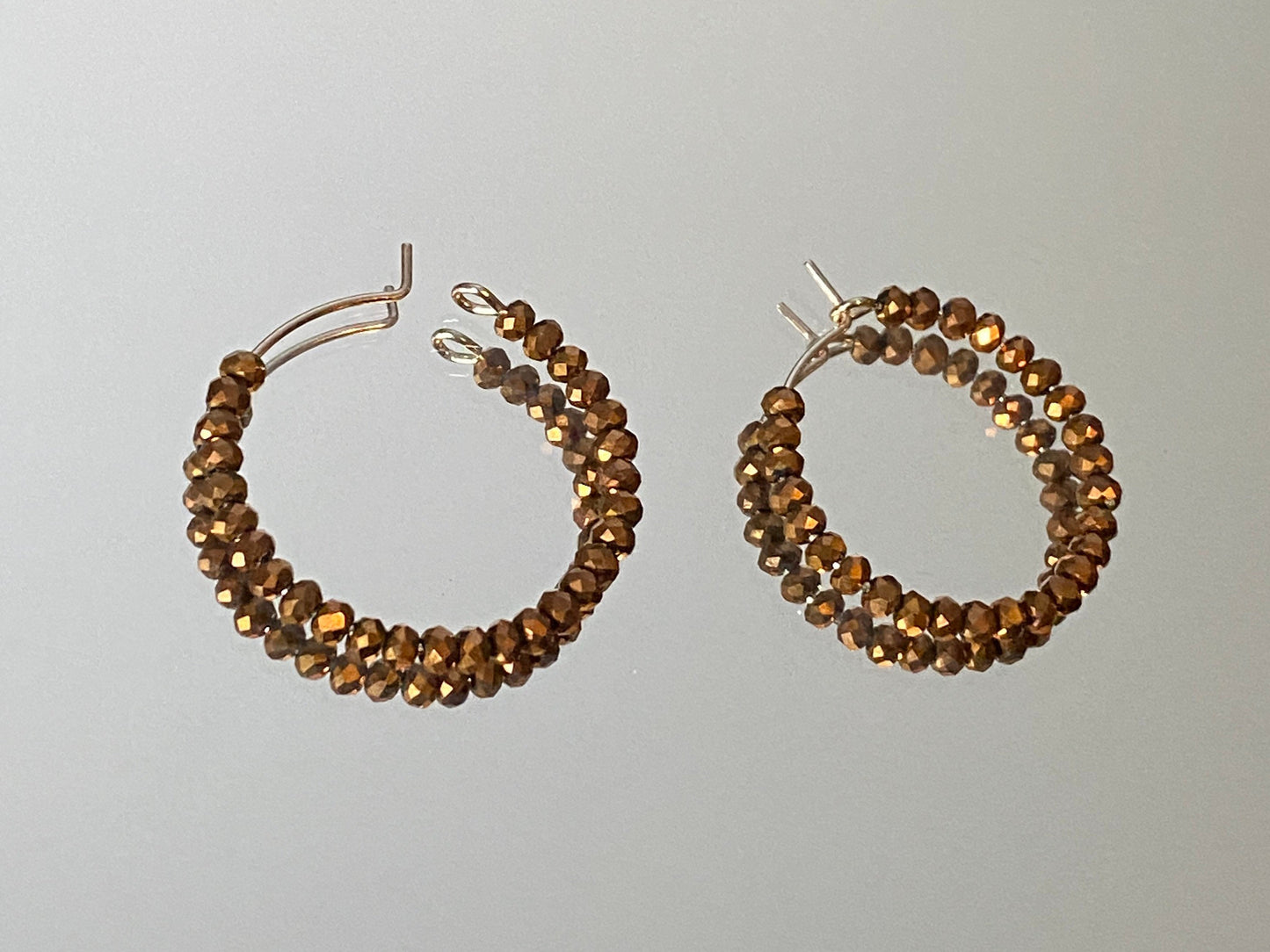 Golden Brown Hoops