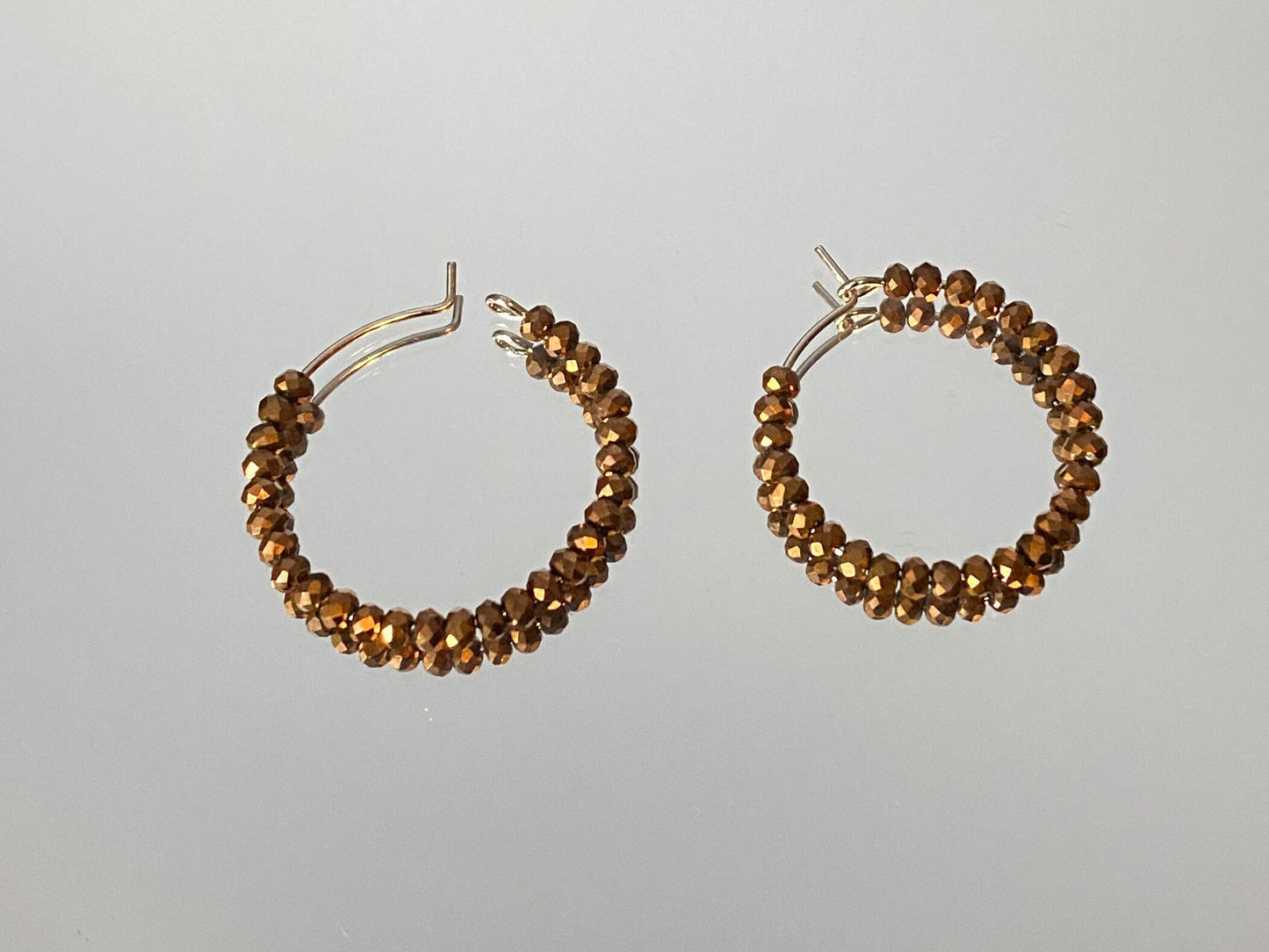 Golden Brown Hoops