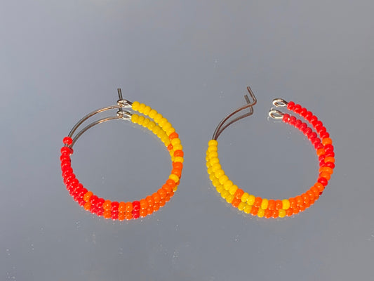 Asymmetrical Fire Hoops