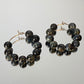 Blue Tiger’s Eye Hoops