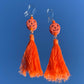 Pumpkin Fringe Earrings