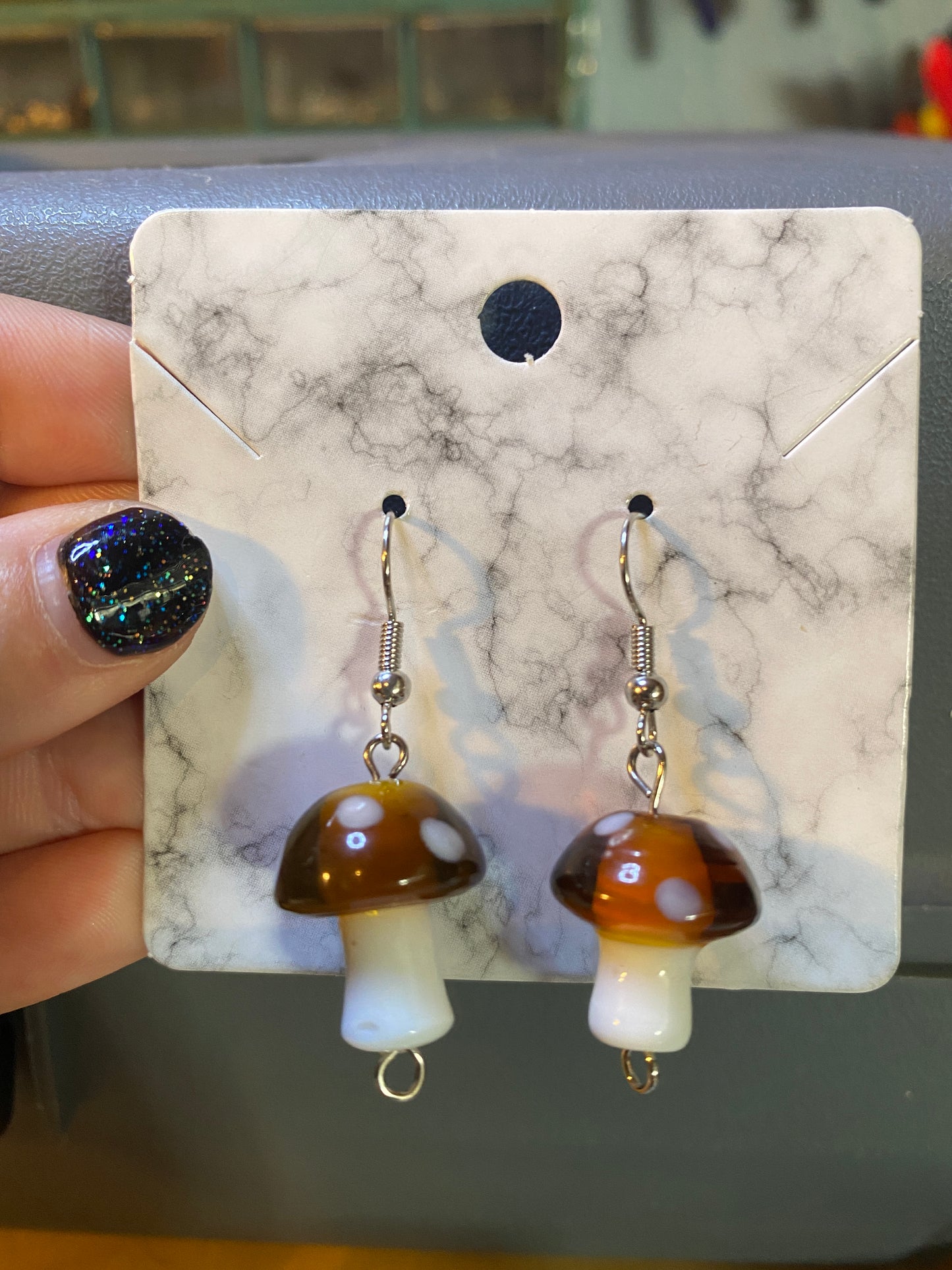 Mushroom Earrings