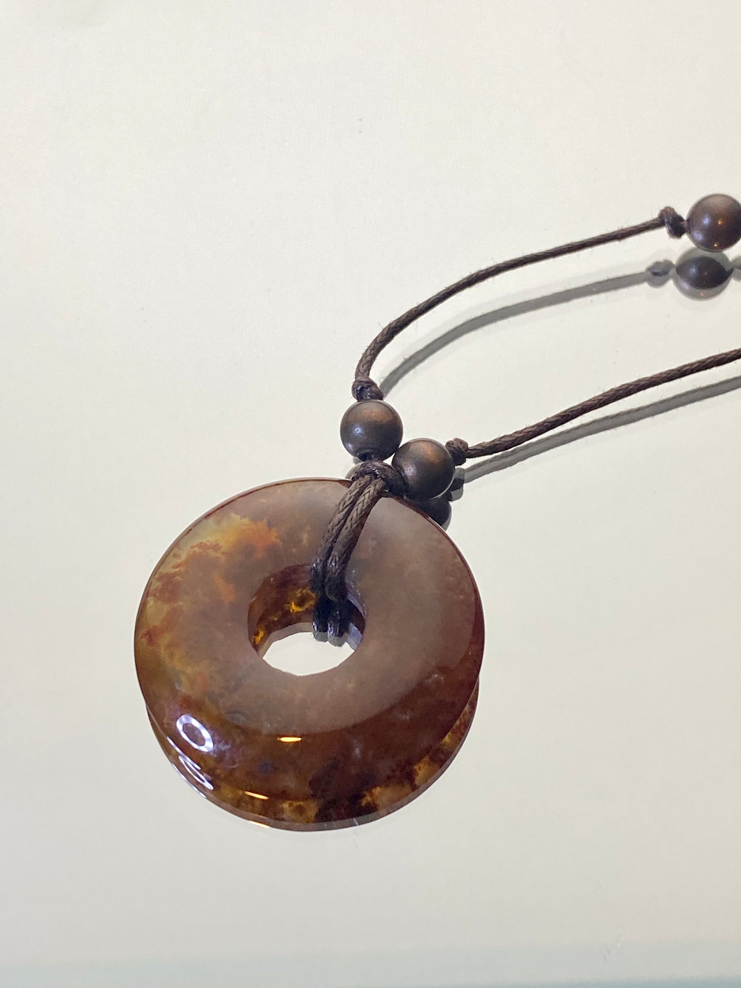 Agate Disk Necklaces