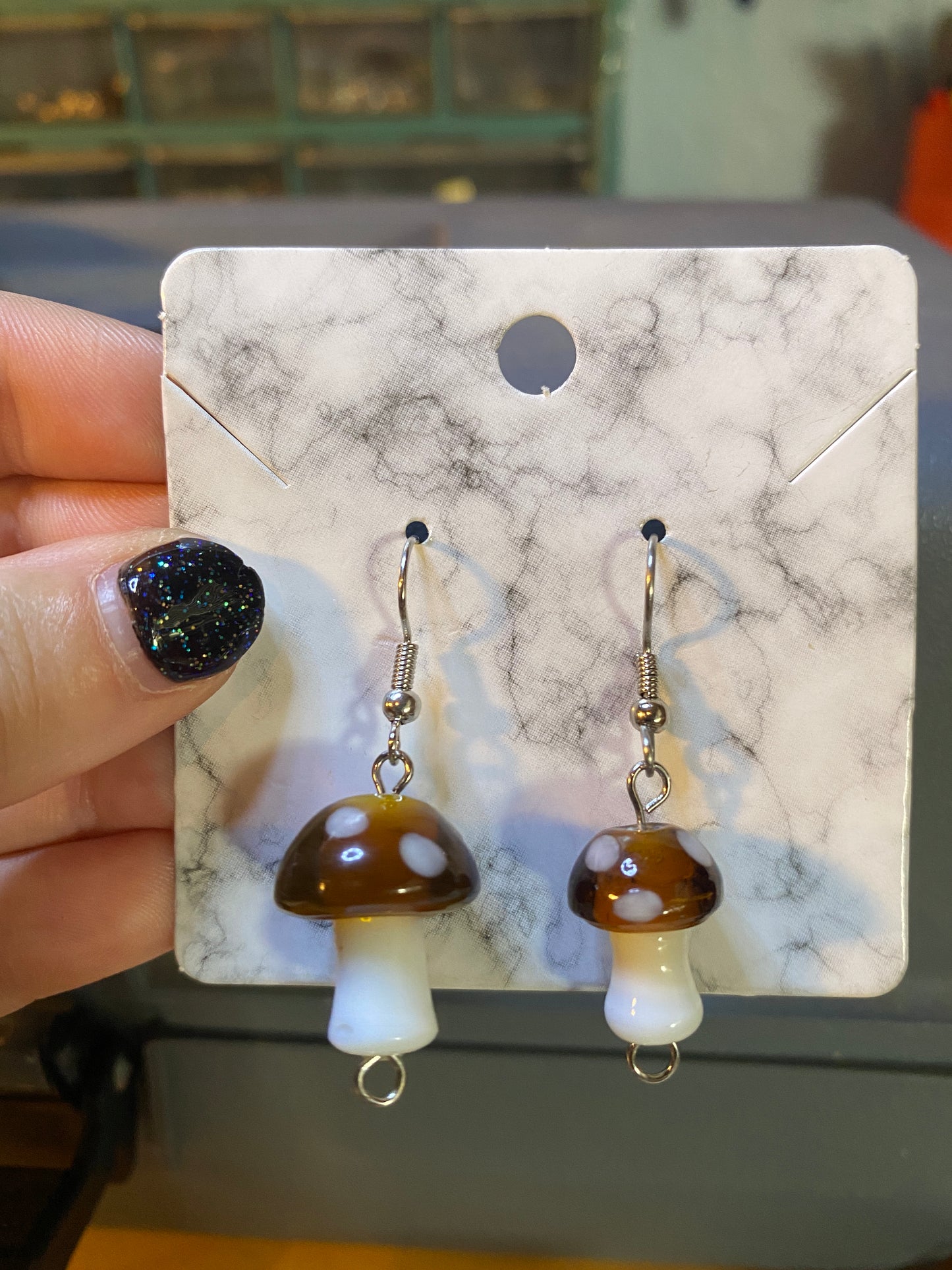 Mushroom Earrings