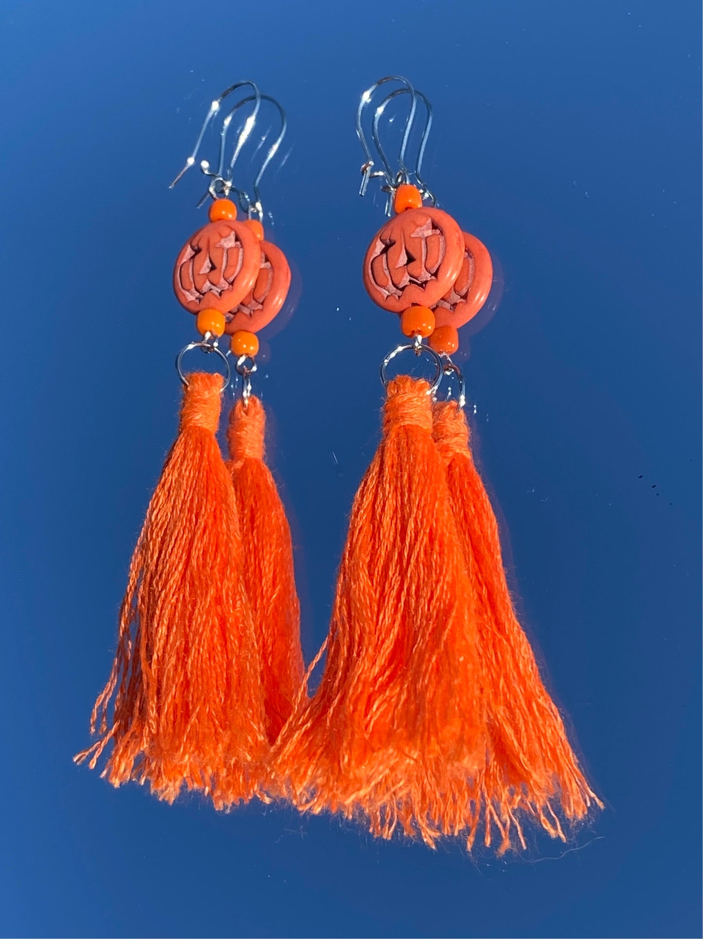 Pumpkin Fringe Earrings