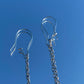 Hematite Feather Earrings