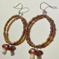 Beaded Mushroom Hoops