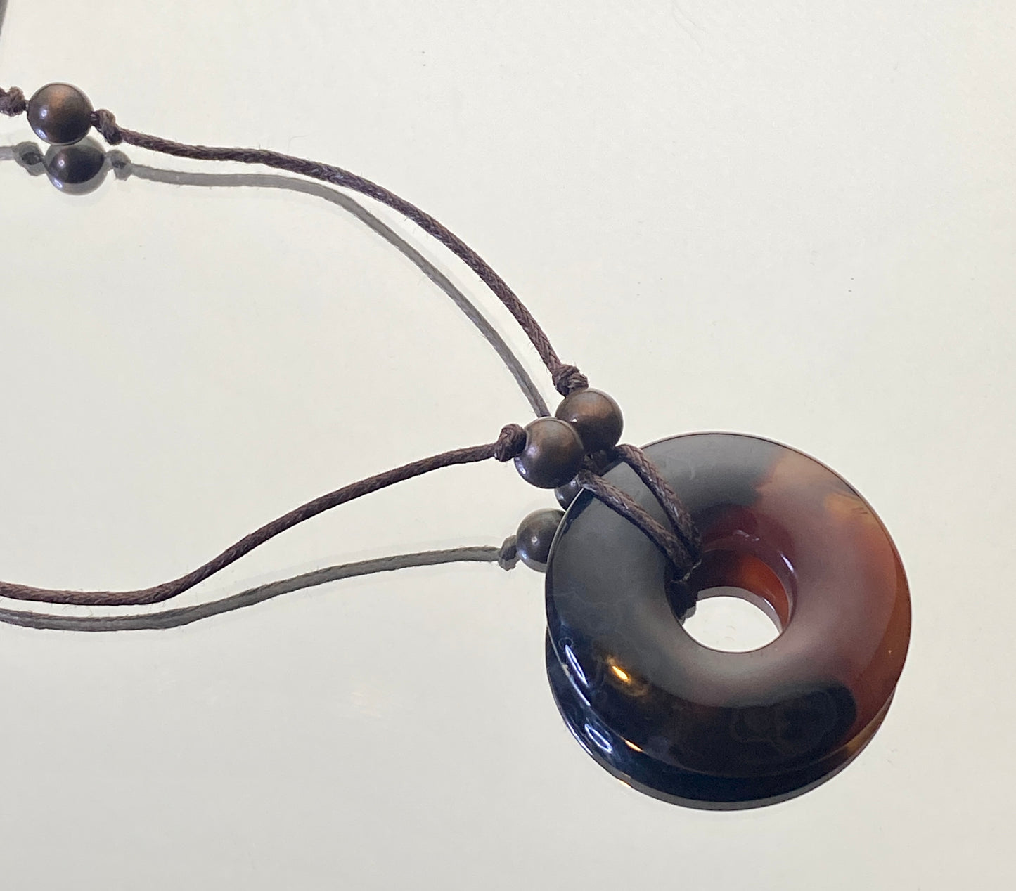 Agate Disk Necklaces