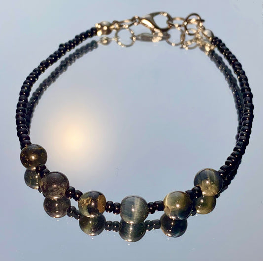 Blue Cat’s Eye Bracelet